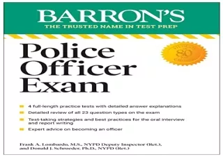 [EPUB] DOWNLOAD Police Officer Exam, Eleventh Edition (Barron's Test Prep)