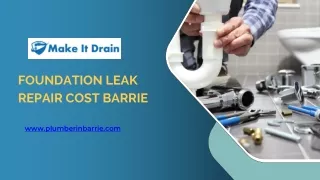 Hire Experts for Foundation Leak Repair| Foundation Leakage Issue| Barrie's Top