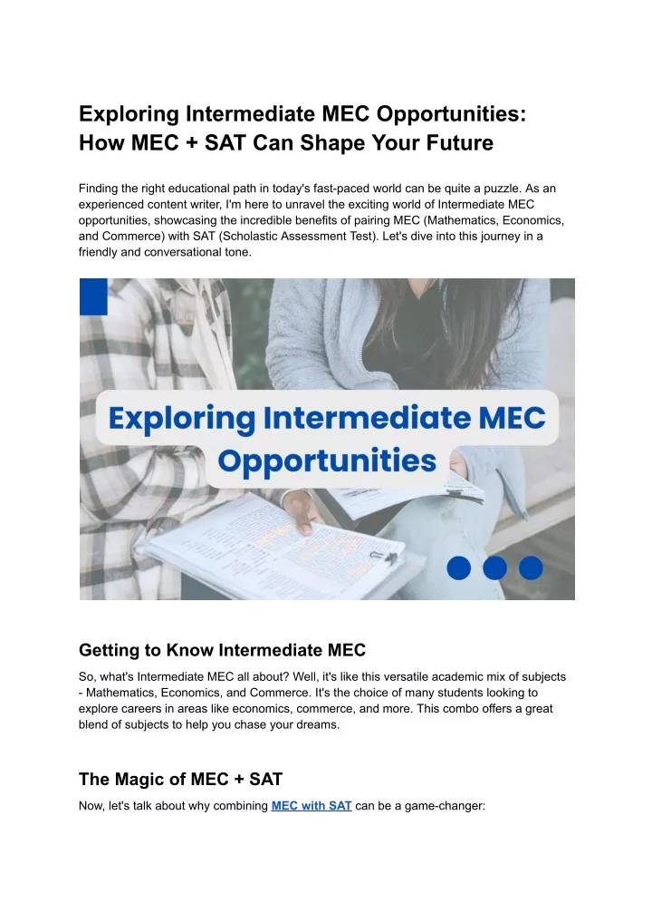 exploring intermediate mec opportunities