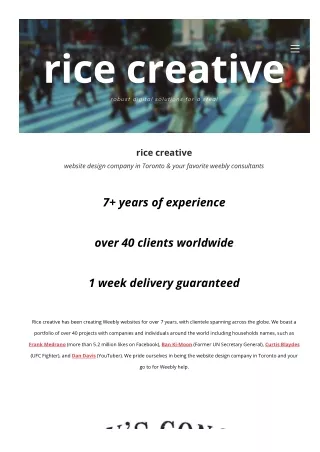 Expert Website Design Services  Rice Creative