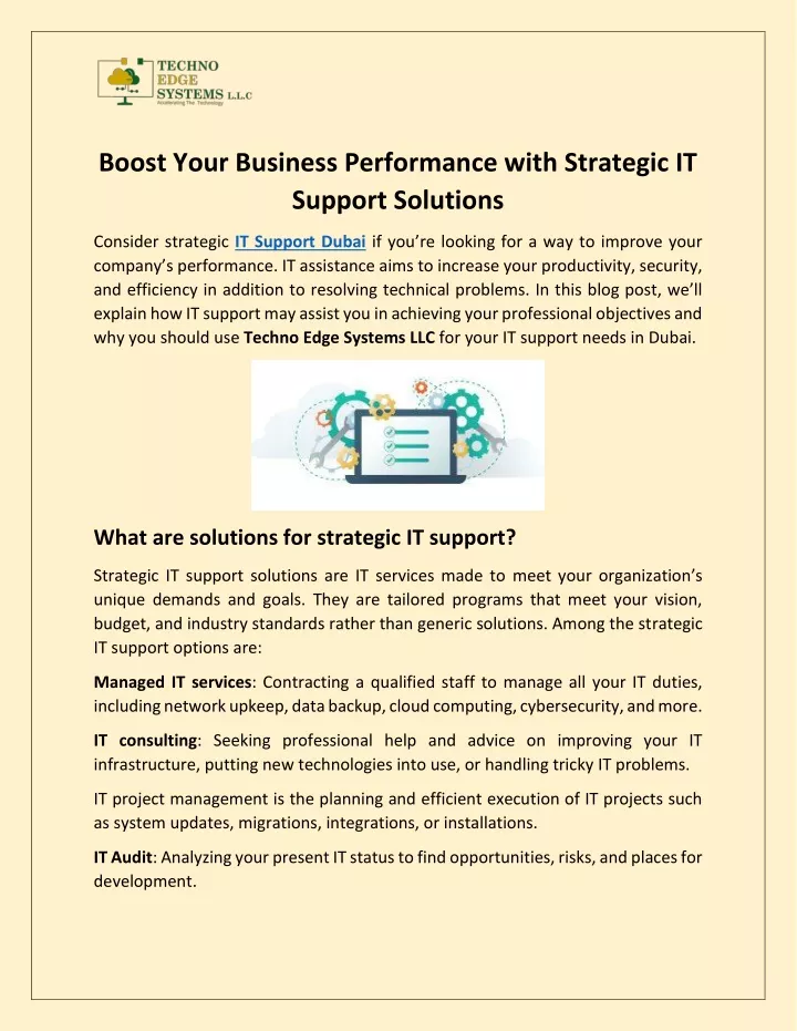 boost your business performance with strategic
