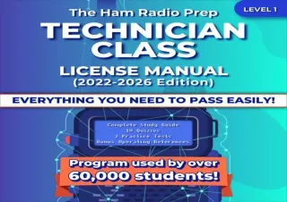 (PDF) The Ham Radio Prep Technician Class License Manual (2022-2026) Kindle
