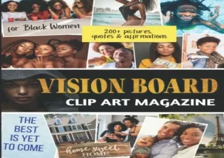 Download Book [PDF] Vision Board Clip Art for Black Women: A Collection of 200 C