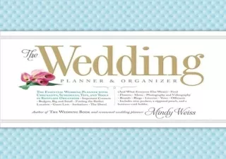 PDF The Wedding Planner and Organizer Kindle