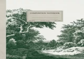 [PDF] Composition Notebook: Vintage Forest Cottage Illustration, Green Botanical