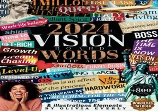 [PDF READ ONLINE] 2024 Vision Board Clip Art Book: An Extensive Beautiful Collec