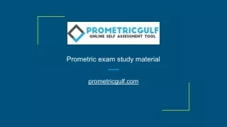 prometric exam study material