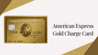 American Express Gold Charge Card