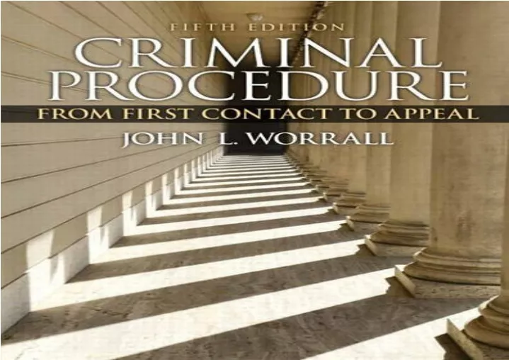 PPT - Criminal-Procedure-From-First-Contact-to-Appeal-5th-Edition ...