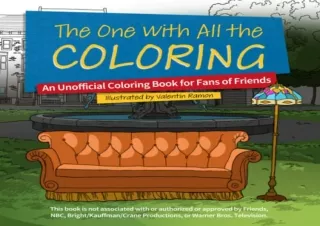 (PDF) The One with All the Coloring: An Unofficial Coloring Book for Fans of Fri