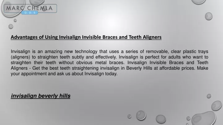 advantages of using invisalign invisible braces