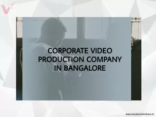 Best Corporate Video Production Company in Bangalore