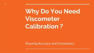 Instrument Care - viscometer calibration