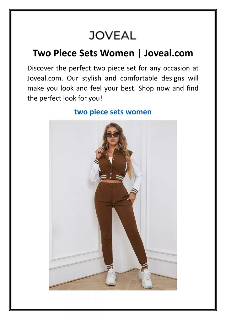 two piece sets women joveal com