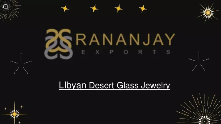 libyan desert glass jewelry