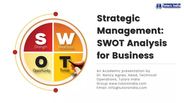 strategic management swot analysis for business