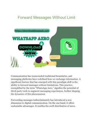 Forward Messages Without Limit
