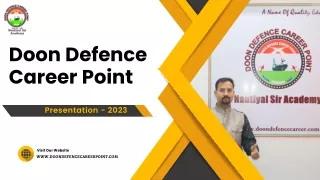 Excellence in NDA Coaching at Doon Defence Career Point in Dehradun