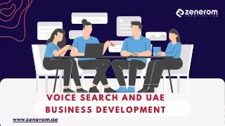 voice search and UAE business development