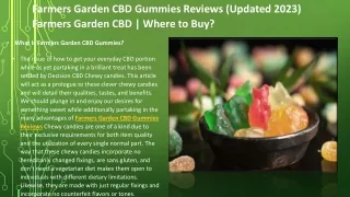 Farmers Garden CBD Gummies 2