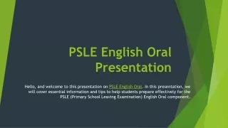 PSLE English Oral