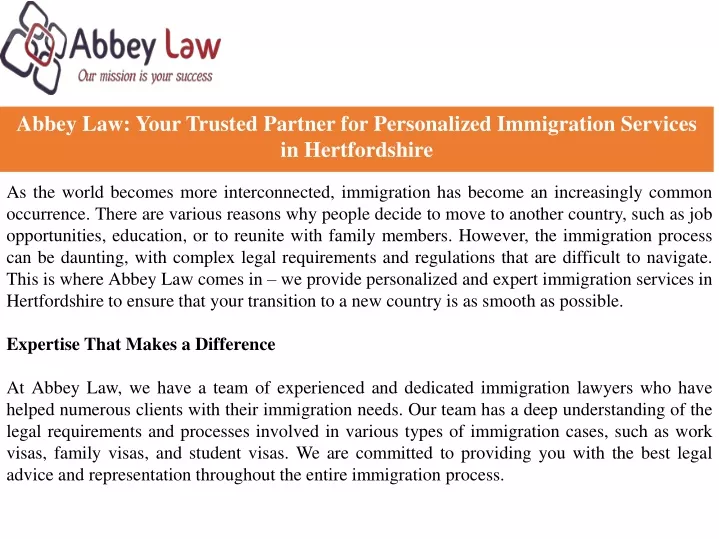 abbey law your trusted partner for personalized