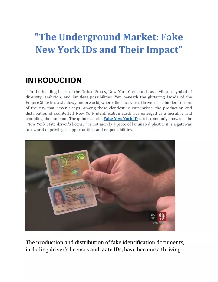 the underground market fake new york