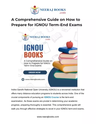 A Comprehensive Guide on How to Prepare for IGNOU Term-End Exams