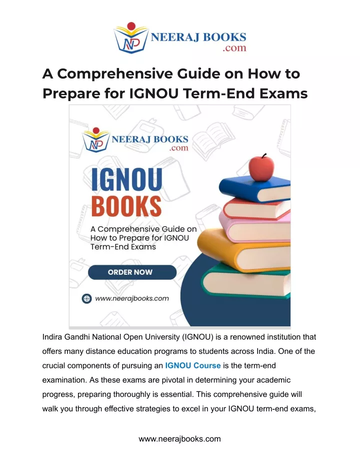 a comprehensive guide on how to prepare for ignou