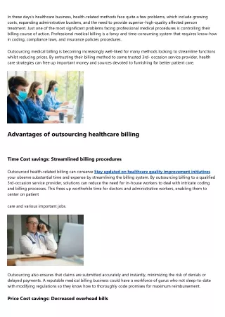 How Outsourced Medical Billing Can Save Your Practice Time and Money