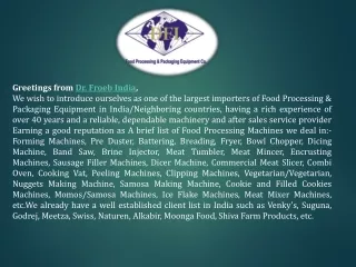Commercial Sausage filler machine in India