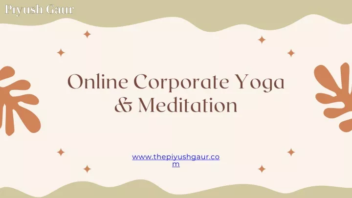 online corporate yoga meditation