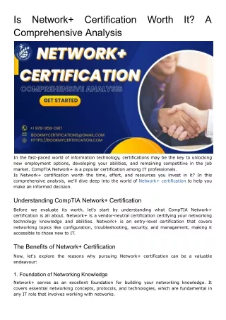 Is Network  Certification Worth It? A Comprehensive Analysis