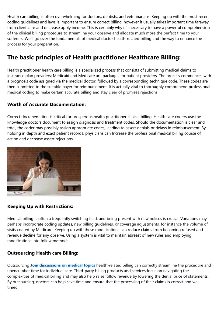 health care billing is often overwhelming