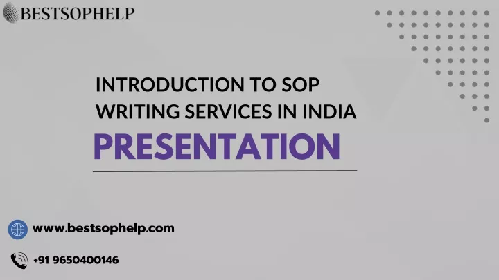introduction to sop writing services in india
