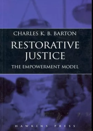 PDF_ Restorative Justice: The Empowerment Model