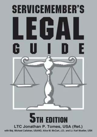 PDF/READ Servicemember's Legal Guide: Everything You and Your Family Need to Know About