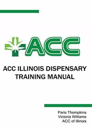 PDF/READ ACC Illinois Dispensary Training Manual