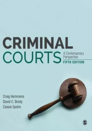 get [PDF] Download Criminal Courts: A Contemporary Perspective