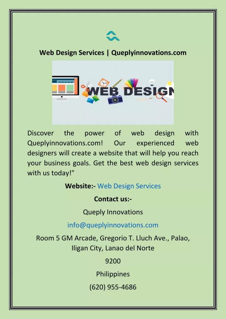 web design services queplyinnovations com