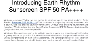 Sunscreen SPF 50 PA