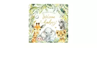 Kindle online PDF Welcome Baby Shower Guest Book Safari Jungle Animals Theme Sig
