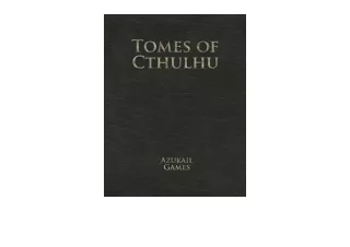 Download PDF Tomes of Cthulhu for android