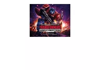 Download PDF The Art and Making of Transformers War for Cybertron Trilogy full