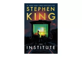 Download PDF The Institute A Novel for ipad