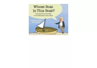 Ebook download Whose Boat Is This Boat Comments That Dont Help in the Aftermath