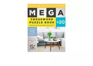 Download Simon and Schuster Mega Crossword Puzzle Book 20 20 SandS Mega Crosswor