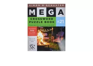 Kindle online PDF Simon and Schuster Mega Crossword Puzzle Book 21 21 SandS Mega