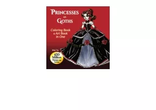 Download Princesses as Goths Coloring Book and Art Book in One Cute Goth and Dar