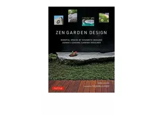 Ebook download Zen Garden Design Mindful Spaces by Shunmyo MasunoJapans Leading